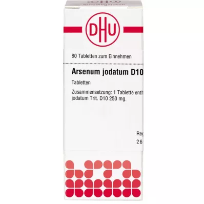ARSENUM JODATUM D 10 tablettia, 80 kpl