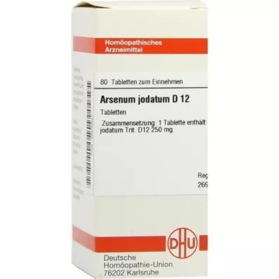 ARSENUM JODATUM D 12 tablettia, 80 kpl