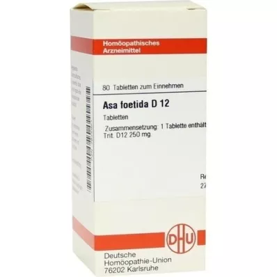 ASA FOETIDA D 12 tablettia, 80 kpl