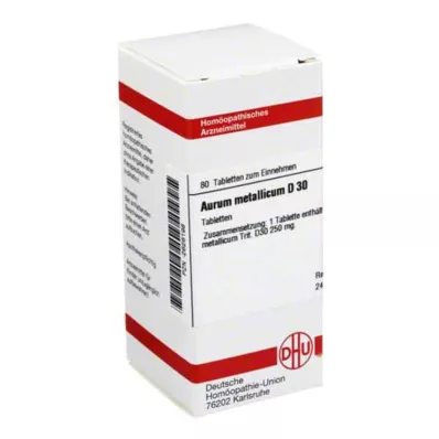 AURUM METALLICUM D 30 tablettia, 80 kpl AURUM METALLICUM D 30 tablettia, 80 kpl