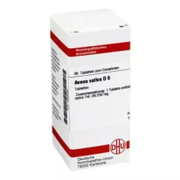 AVENA SATIVA D 6 tablettia, 80 kpl