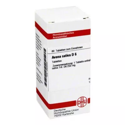 AVENA SATIVA D 6 tablettia, 80 kpl