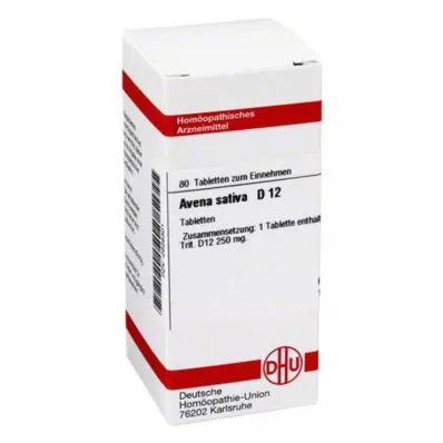 AVENA SATIVA D 12 tablettia, 80 kpl AVENA SATIVA D 12 tablettia, 80 kpl