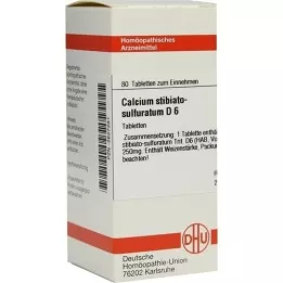 CALCIUM STIBIATO sulphuratum D 6 tablettia, 80 kpl