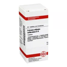 CALCIUM STIBIATO sulphuratum D 6 tablettia, 80 kpl