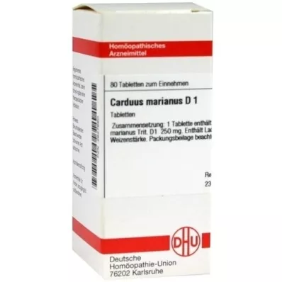 CARDUUS MARIANUS D 1 tabletti, 80 kpl