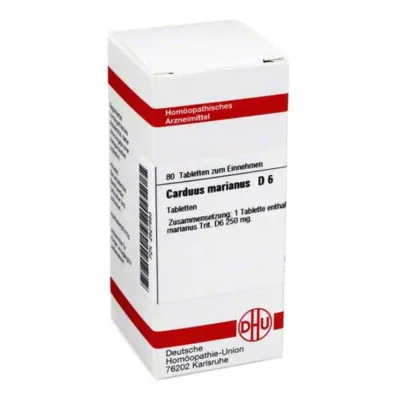 CARDUUS MARIANUS D 6 tablettia, 80 kpl