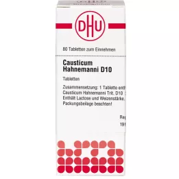 CAUSTICUM HAHNEMANNI D 10 tablettia, 80 kpl