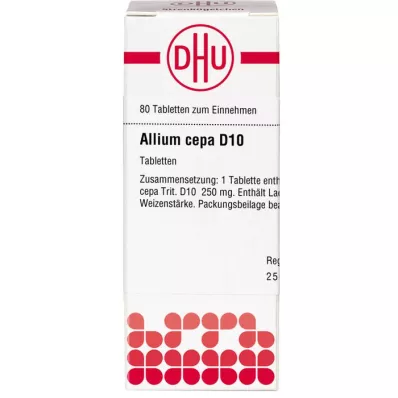 ALLIUM CEPA D 10 tablettia, 80 kpl