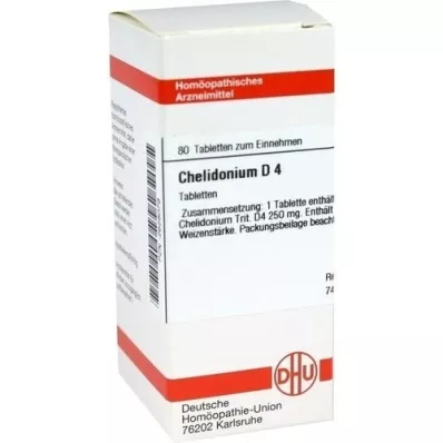 CHELIDONIUM D 4 tablettia, 80 kpl