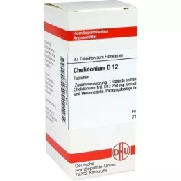 CHELIDONIUM D 12 tablettia, 80 kpl