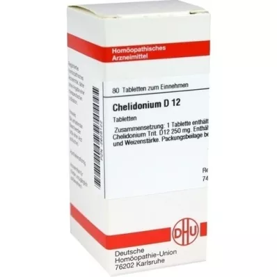 CHELIDONIUM D 12 tablettia, 80 kpl