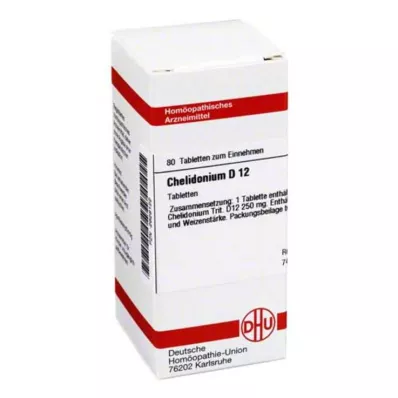 CHELIDONIUM D 12 tablettia, 80 kpl