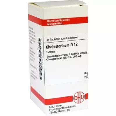 CHOLESTERINUM D 12 tablettia, 80 kpl