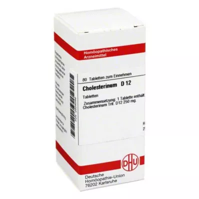 CHOLESTERINUM D 12 tablettia, 80 kpl