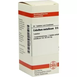 COBALTUM METALLICUM D 6 tablettia, 80 kpl