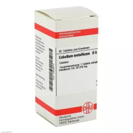 COBALTUM METALLICUM D 6 tablettia, 80 kpl