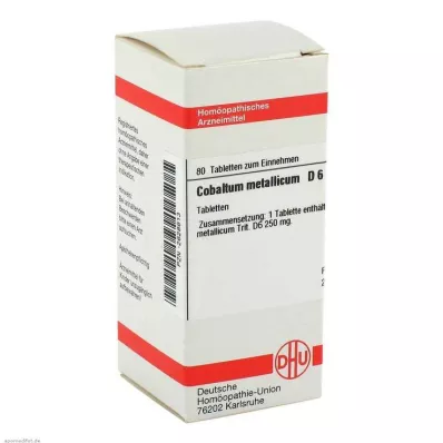 COBALTUM METALLICUM D 6 tablettia, 80 kpl