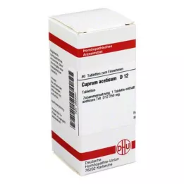 CUPRUM ACETICUM D 12 tablettia, 80 kpl