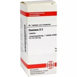 DAMIANA D 2 tablettia, 80 kpl