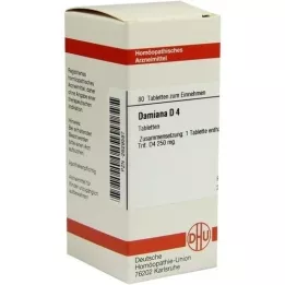 DAMIANA D 4 tablettia, 80 kpl