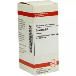 DAMIANA D 6 tablettia, 80 kpl