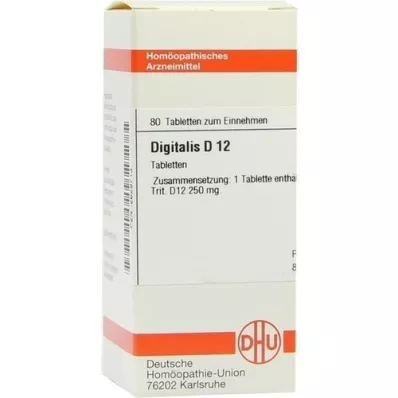 DIGITALIS D 12 tablettia, 80 kpl
