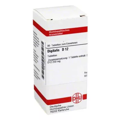 DIGITALIS D 12 tablettia, 80 kpl