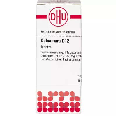 DULCAMARA D 12 tablettia, 80 kpl