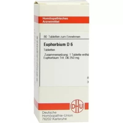 EUPHORBIUM D 6 tablettia, 80 kpl