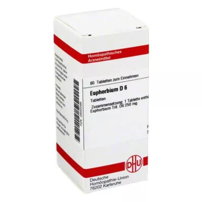 EUPHORBIUM D 6 tablettia, 80 kpl EUPHORBIUM D 6 tablettia, 80 kpl