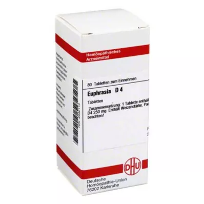 EUPHRASIA D 4 tablettia, 80 kpl