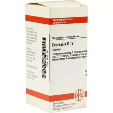 EUPHRASIA D 12 tablettia, 80 kpl