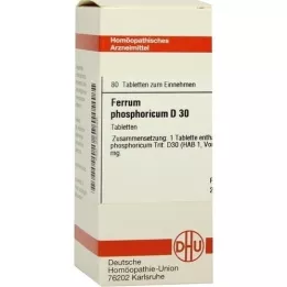 FERRUM PHOSPHORICUM D 30 tablettia, 80 kpl