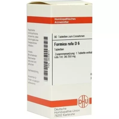 FORMICA RUFA D 6 tablettia, 80 kpl
