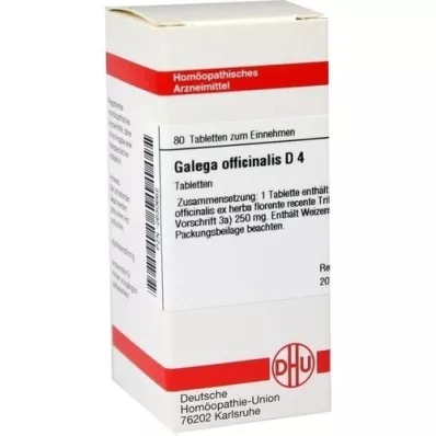 GALEGA officinalis D 4 tablettia, 80 kpl