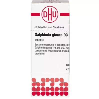 GALPHIMIA GLAUCA D 3 tablettia, 80 kpl
