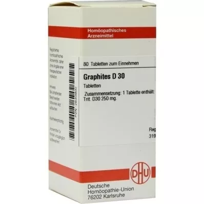 GRAPHITES D 30 tablettia, 80 kpl
