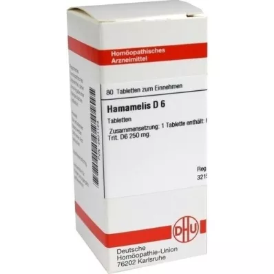 HAMAMELIS D 6 tablettia, 80 kpl