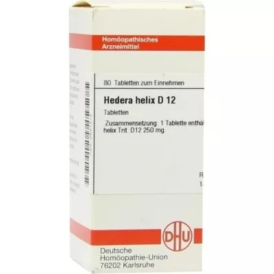HEDERA HELIX D 12 tablettia, 80 kpl