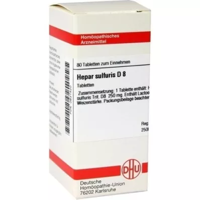 HEPAR SULFURIS D 8 tablettia, 80 kpl