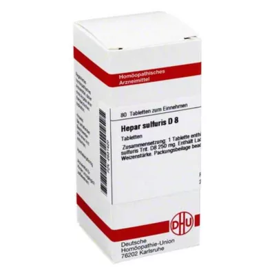 HEPAR SULFURIS D 8 tablettia, 80 kpl