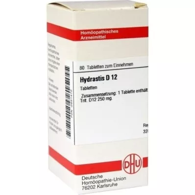HYDRASTIS D 12 tablettia, 80 kpl