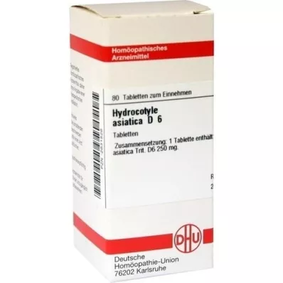 HYDROCOTYLE asiatica D 6 tablettia, 80 kpl