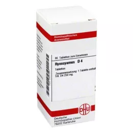 HYOSCYAMUS D 4 tablettia, 80 kpl