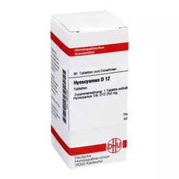 HYOSCYAMUS D 12 tablettia, 80 kpl
