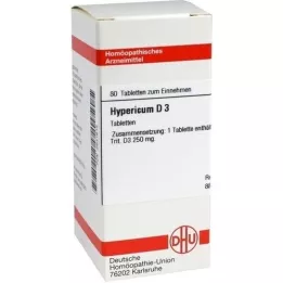 HYPERICUM D 3 tablettia, 80 kpl