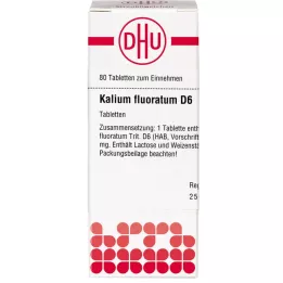 KALIUM FLUORATUM D 6 tablettia, 80 kpl