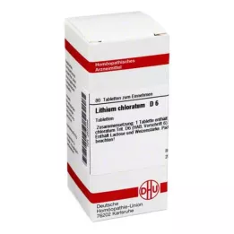 LITHIUM CHLORATUM D 6 tablettia, 80 kpl