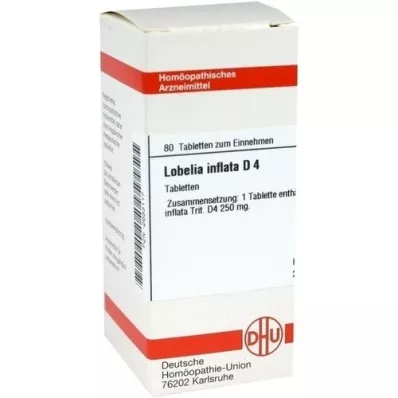 LOBELIA INFLATA D 4 tablettia, 80 kpl